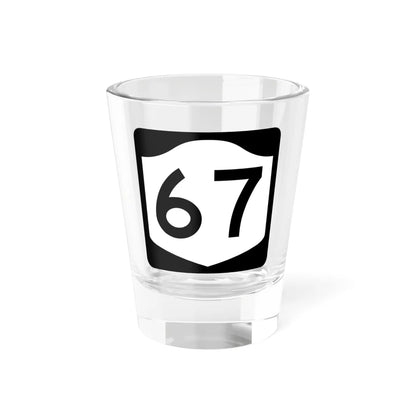 NY-67 (New York) (Road Sign) Shot Glass 1.5oz 1.5oz - Go Mug Yourself