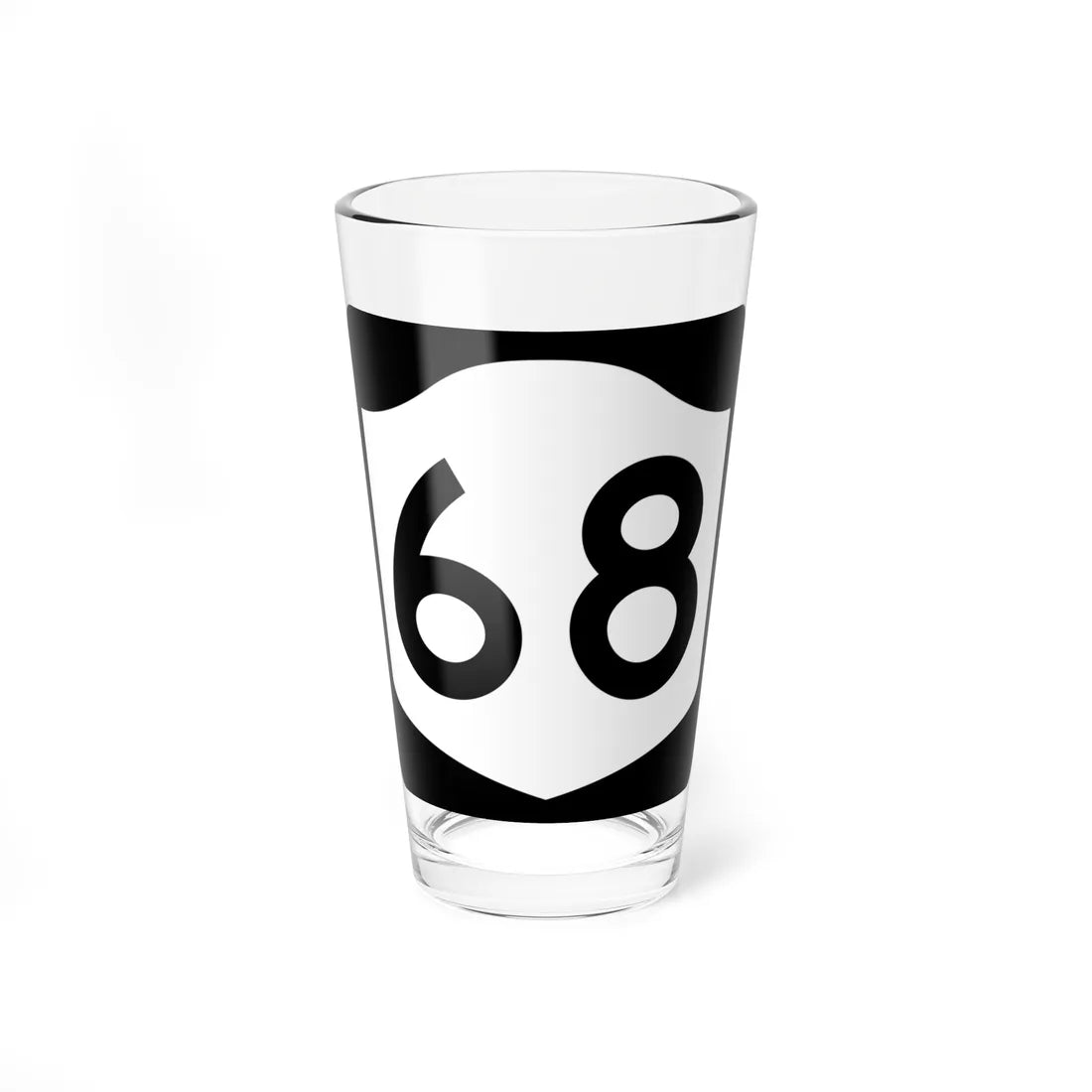 NY-68 (New York) (Road Sign) Pint Glss 16oz 16oz - Go Mug Yourself