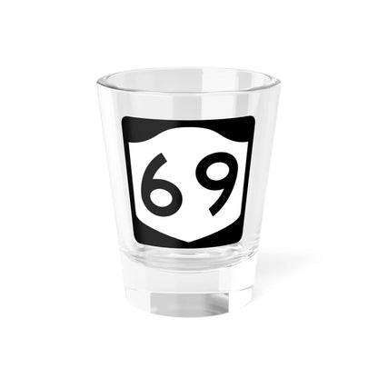 NY-69 (New York) (Road Sign) Shot Glass 1.5oz 1.5oz - Go Mug Yourself