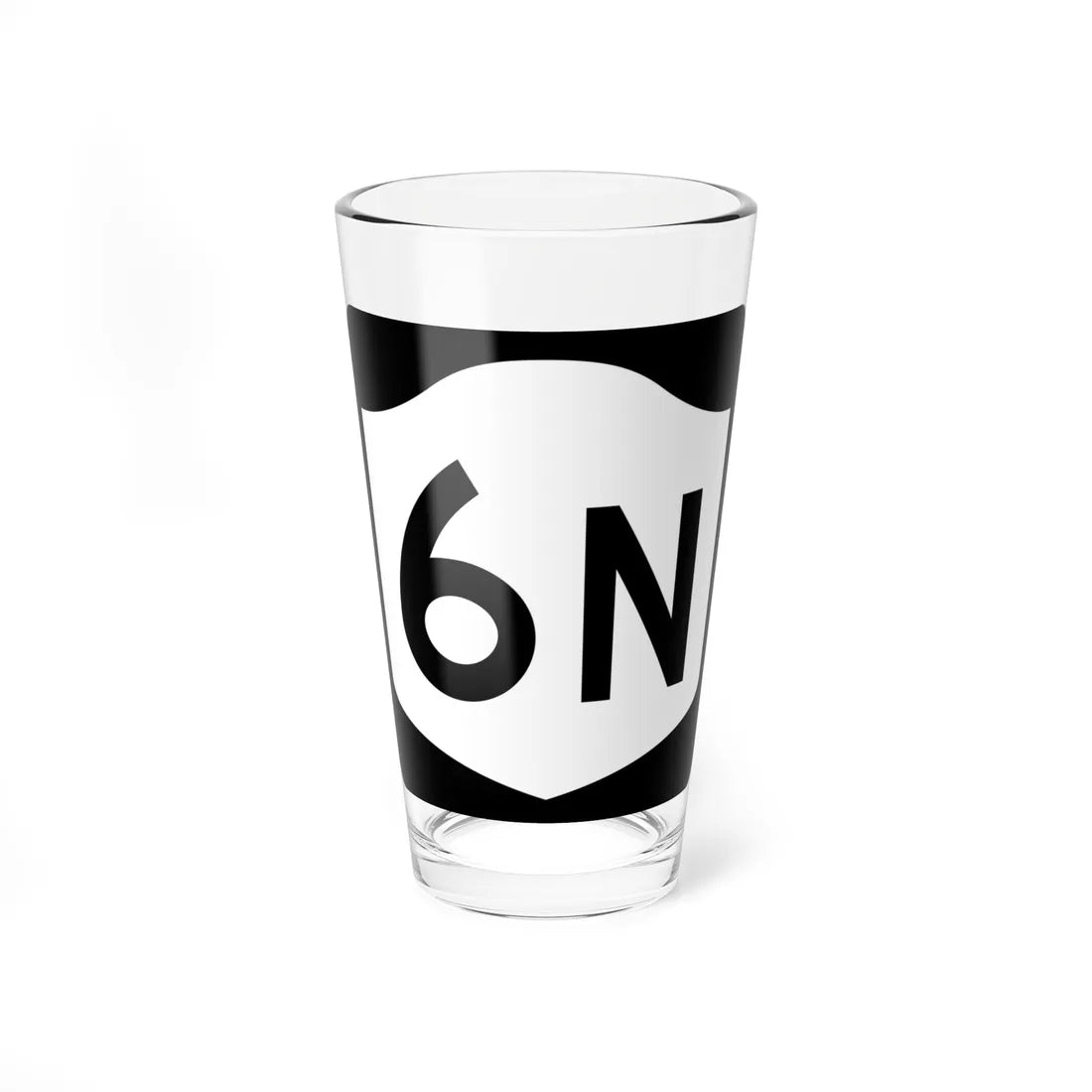 NY-6N (New York) (Road Sign) Pint Glass 16oz 16oz - Go Mug Yourself