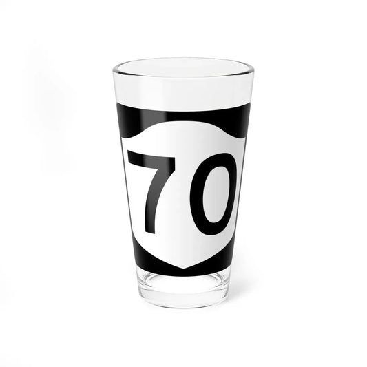 NY-70 (New York) (Road Sign) Pint Glass 16oz 16oz - Go Mug Yourself