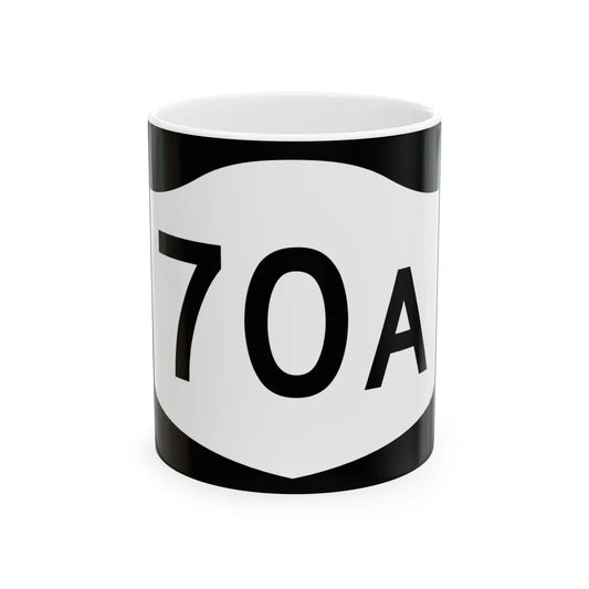 NY-70A (New York) (Road Sign) White Coffee Mug 11oz - Go Mug Yourself