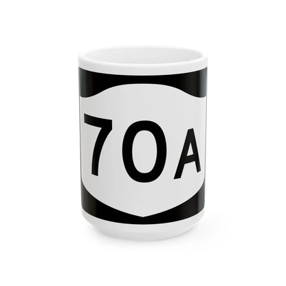 NY-70A (New York) (Road Sign) White Coffee Mug 15oz - Go Mug Yourself