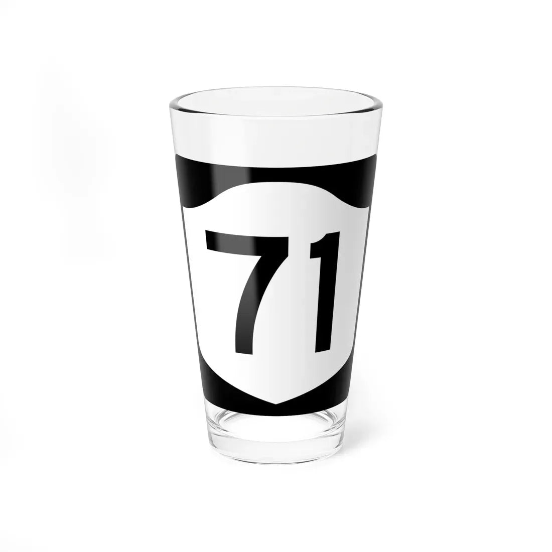 NY-71 (New York) (Road Sign) Pint Glass 16oz 16oz - Go Mug Yourself