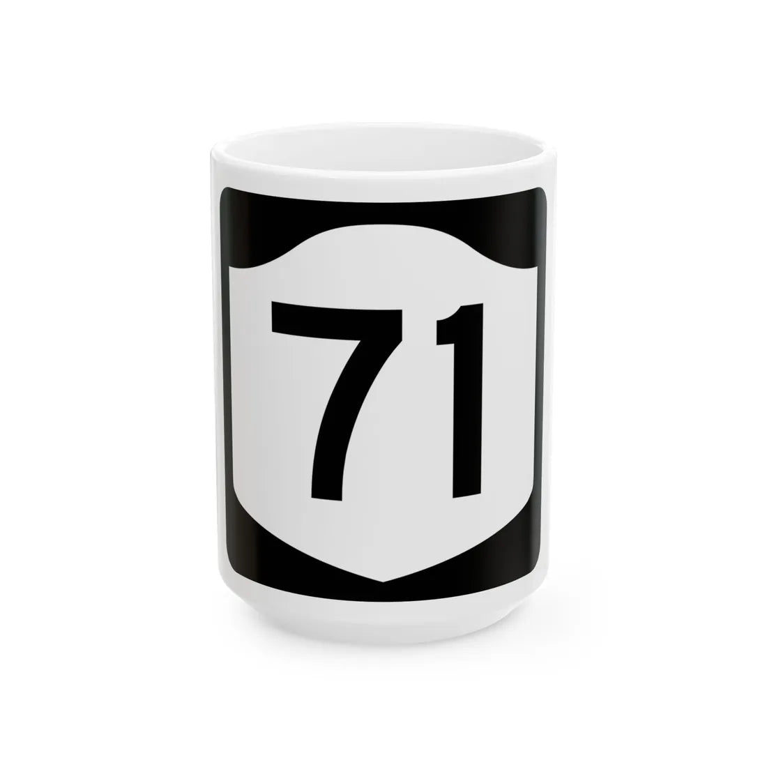 NY-71 (New York) (Road Sign) White Coffee Mug 15oz - Go Mug Yourself