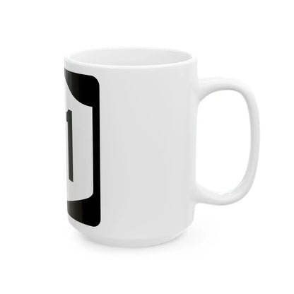 NY-71 (New York) (Road Sign) White Coffee Mug - Go Mug Yourself