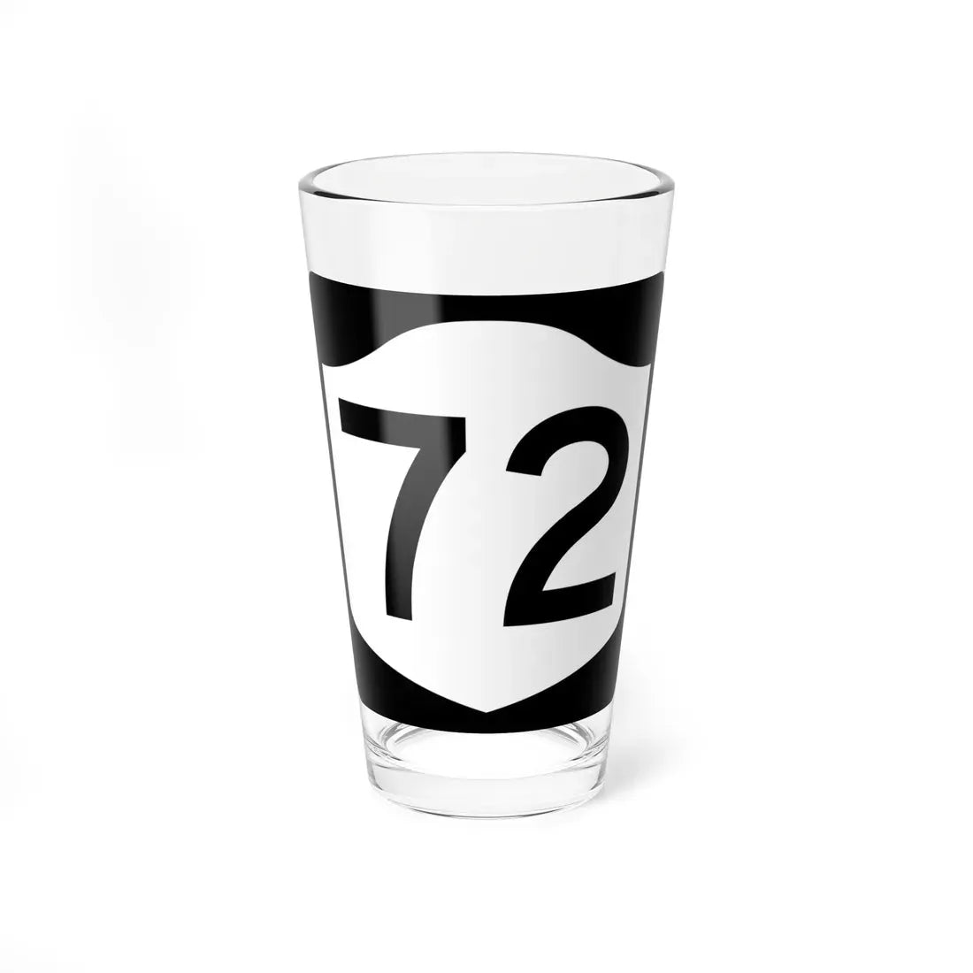 NY-72 (New York) (Road Sign) Pint Glass 16oz 16oz - Go Mug Yourself