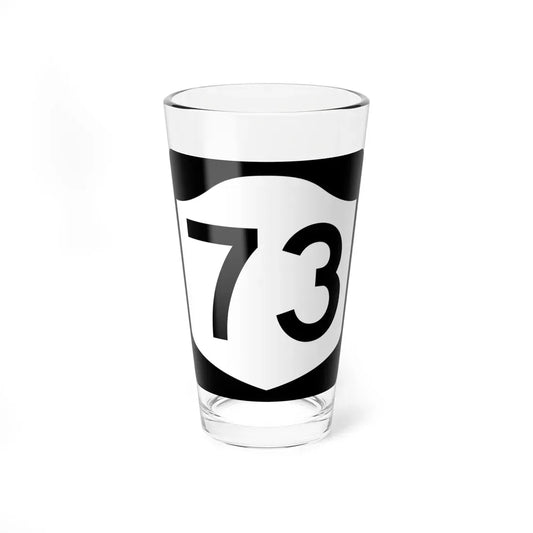 NY-73 (New York) (Road Sign) Pint Glass 16oz 16oz - Go Mug Yourself