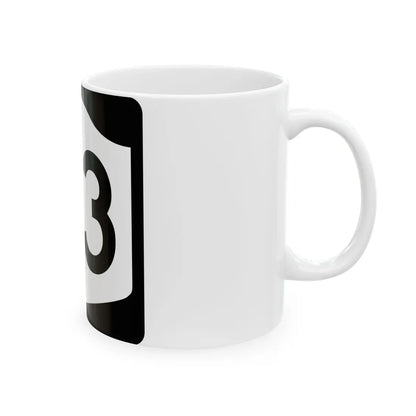 NY-73 (New York) (Road Sign) White Coffee Mug - Go Mug Yourself