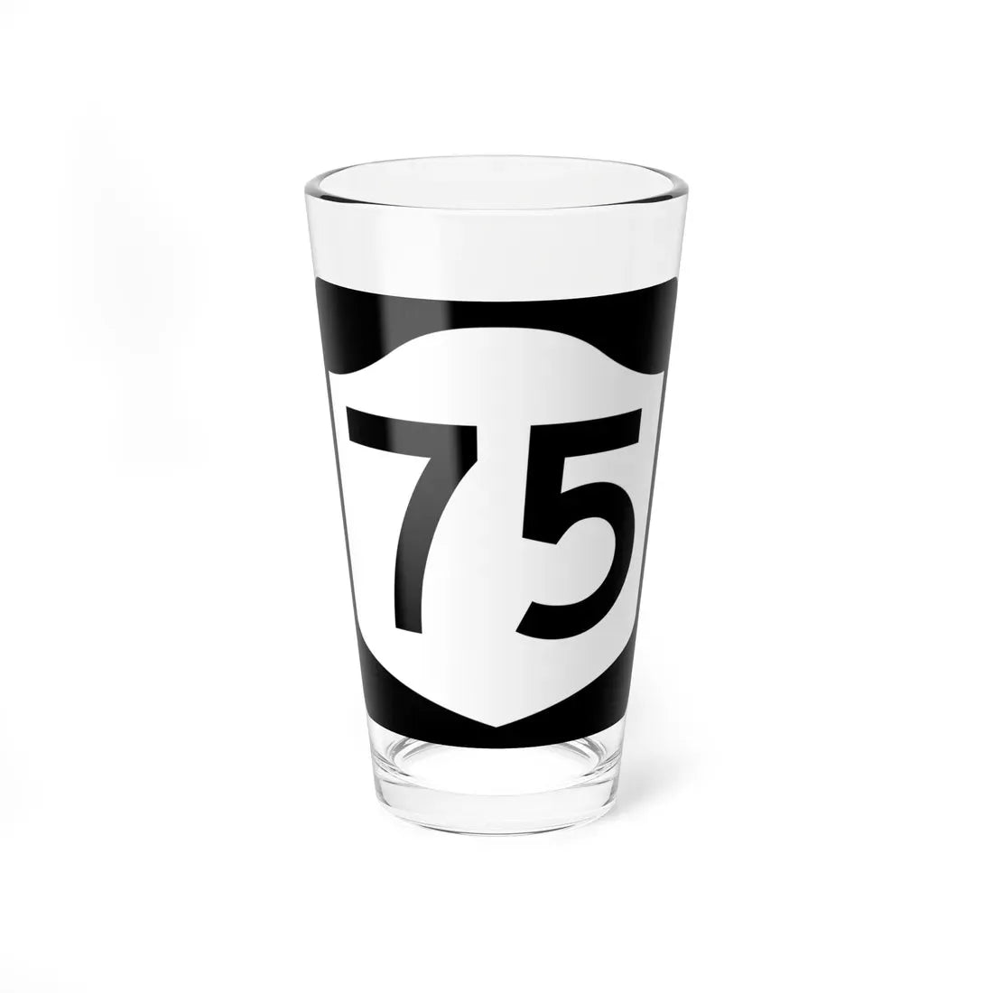 NY-75 (New York) (Road Sign) Pint Glass 16oz 16oz - Go Mug Yourself