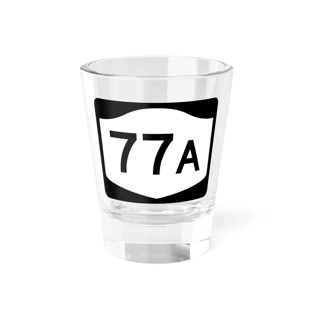 NY-77A (New York) (Road Sign) Shot Glass 1.5oz 1.5oz - Go Mug Yourself