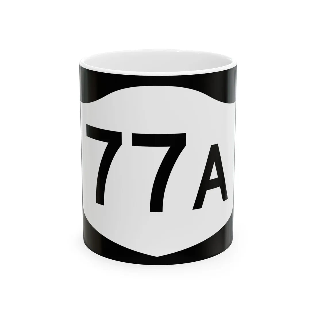 NY-77A (New York) (Road Sign) White Coffee Mug 11oz - Go Mug Yourself