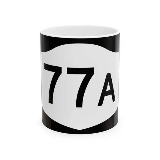 NY-77A (New York) (Road Sign) White Coffee Mug 11oz - Go Mug Yourself