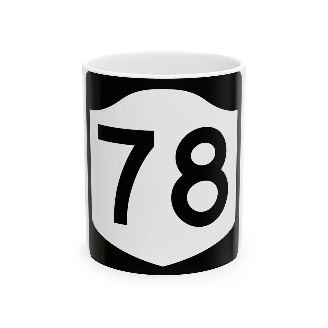 NY-78 (New York) (Road Sign) White Coffee Mug 11oz - Go Mug Yourself