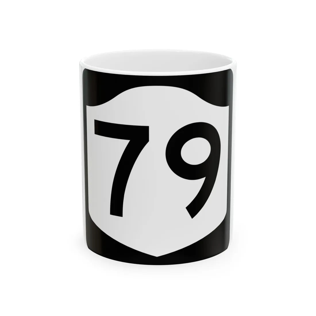 NY-79 (New York) (Road Sign) White Coffee Mug 11oz - Go Mug Yourself