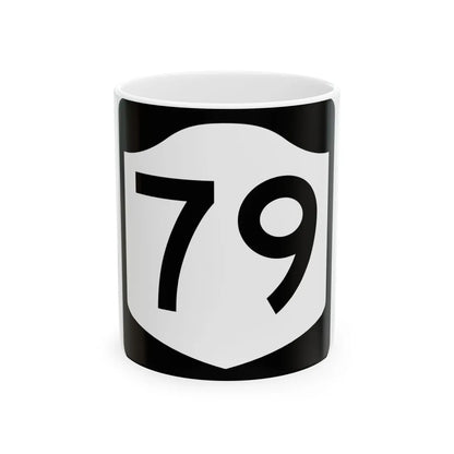 NY-79 (New York) (Road Sign) White Coffee Mug 11oz - Go Mug Yourself