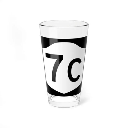 NY-7C (New York) (Road Sign) Pint Glass 16oz 16oz - Go Mug Yourself