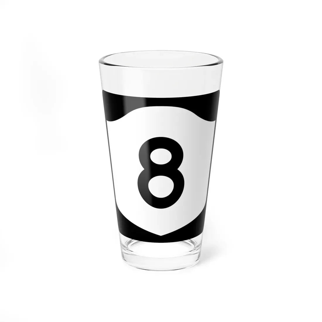 NY-8 (New York) (Road Sign) Pint Glass 16oz 16oz - Go Mug Yourself