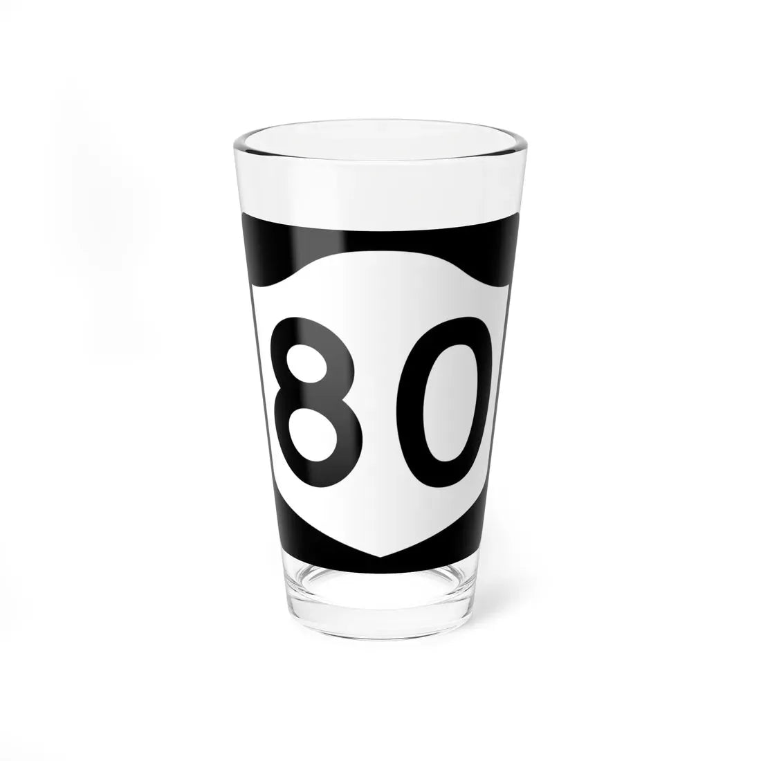 NY-80 (New York) (Road Sign) Pint Glass 16oz 16oz - Go Mug Yourself