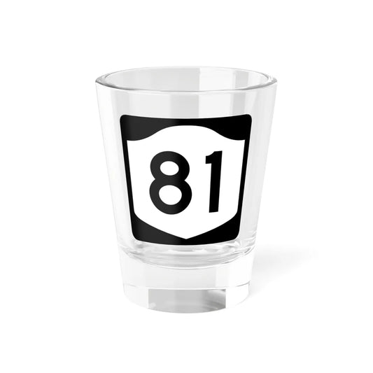 NY-81 (New York) (Road Sign) Shot Glass 1.5oz 1.5oz - Go Mug Yourself