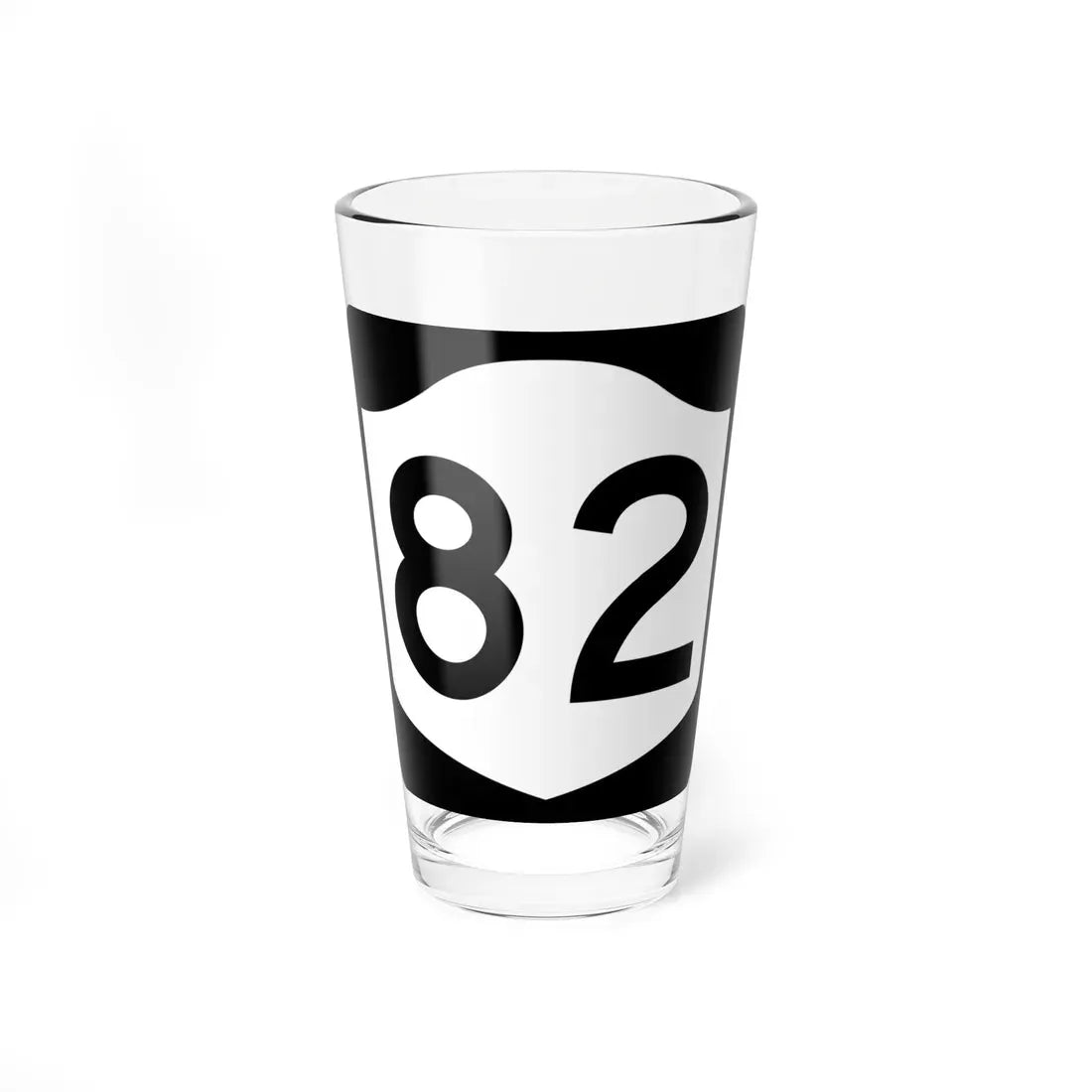 NY-82 (New York) (Road Sign) Pint Glass 16oz 16oz - Go Mug Yourself