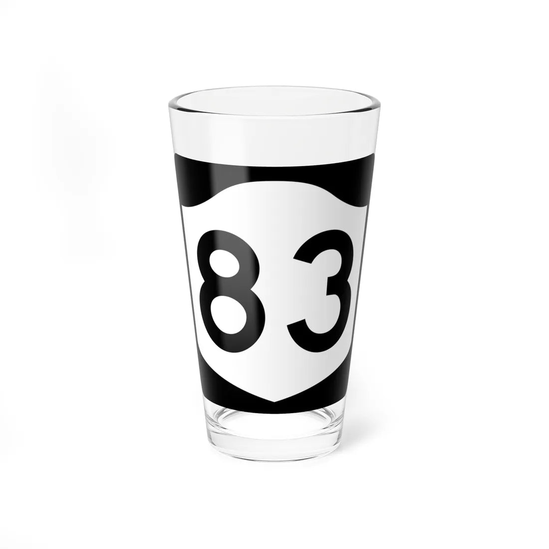 NY-83 (New York) (Road Sign) Pint Glss 16oz 16oz - Go Mug Yourself