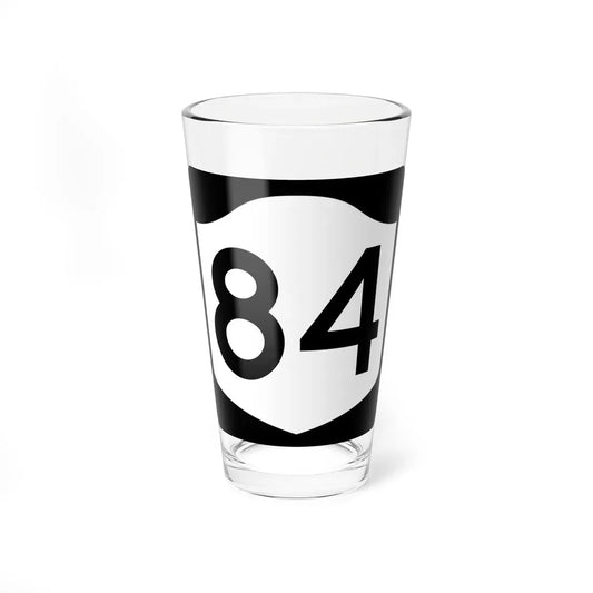 NY-84 (New York) (Road Sign) Pint Glass 16oz 16oz - Go Mug Yourself