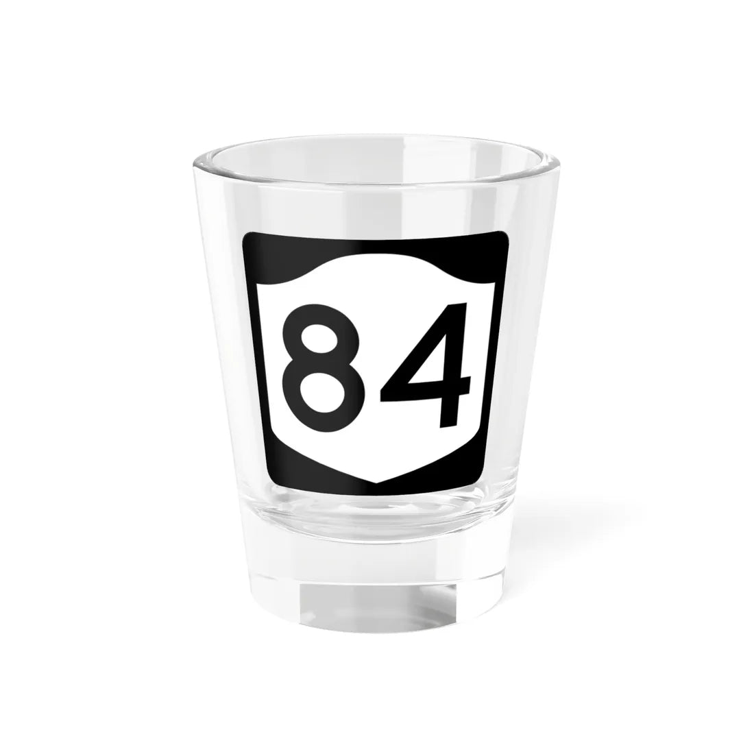 NY-84 (New York) (Road Sign) Shot Glass 1.5oz 1.5oz - Go Mug Yourself