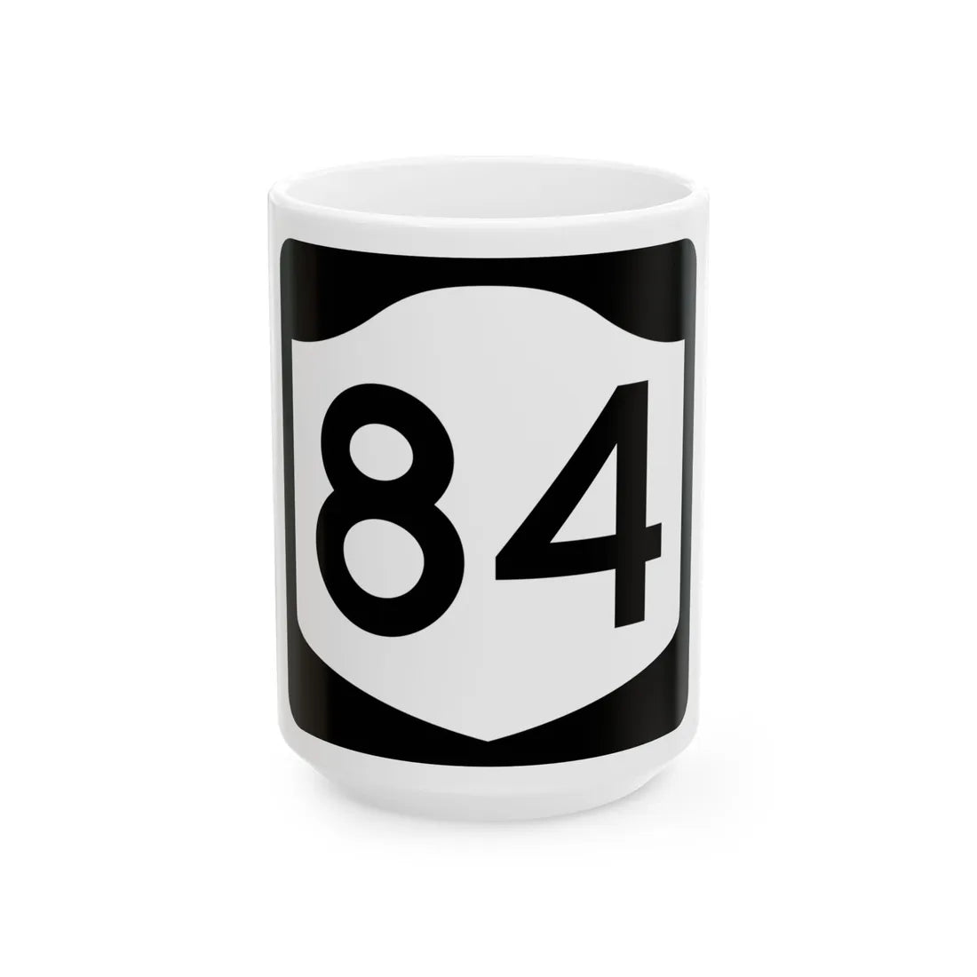 NY-84 (New York) (Road Sign) White Coffee Mug 15oz - Go Mug Yourself