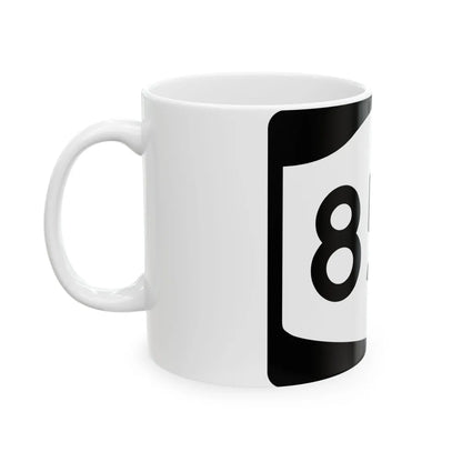 NY-85A (New York) (Road Sign) White Coffee Mug - Go Mug Yourself