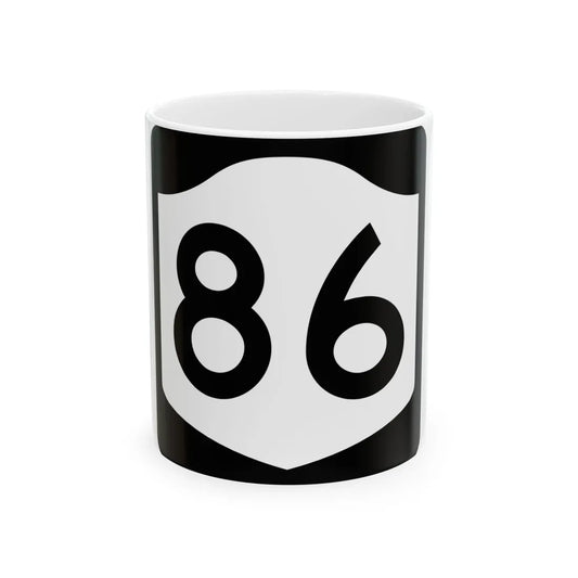 NY-86 (New York) (Road Sign) White Coffee Mug 11oz - Go Mug Yourself