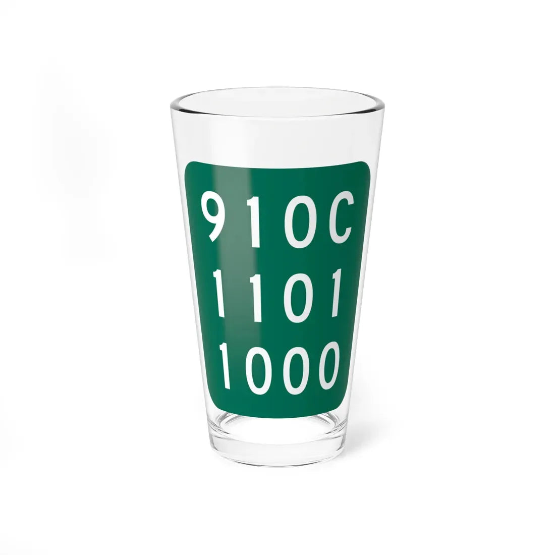 NY-910C (New York) (Road Sign) Pint Glass 16oz 16oz - Go Mug Yourself