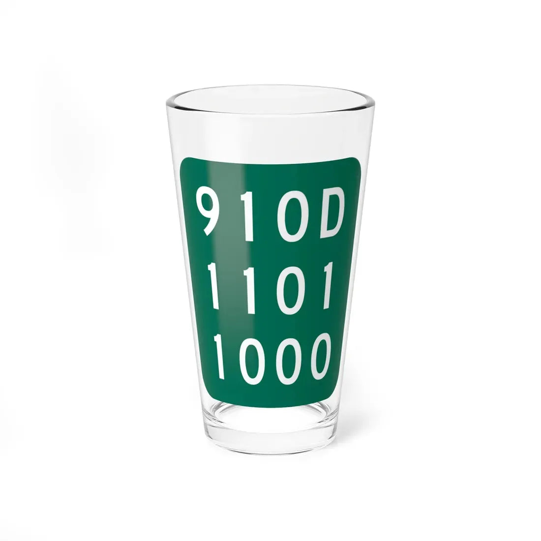 NY-910D (New York) (Road Sign) Pint Glass 16oz 16oz - Go Mug Yourself