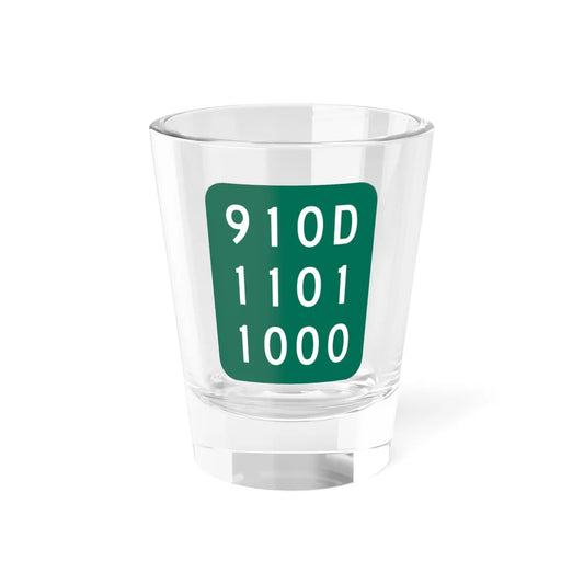 NY-910D (New York) (Road Sign) Shot Glass 1.5oz 1.5oz - Go Mug Yourself