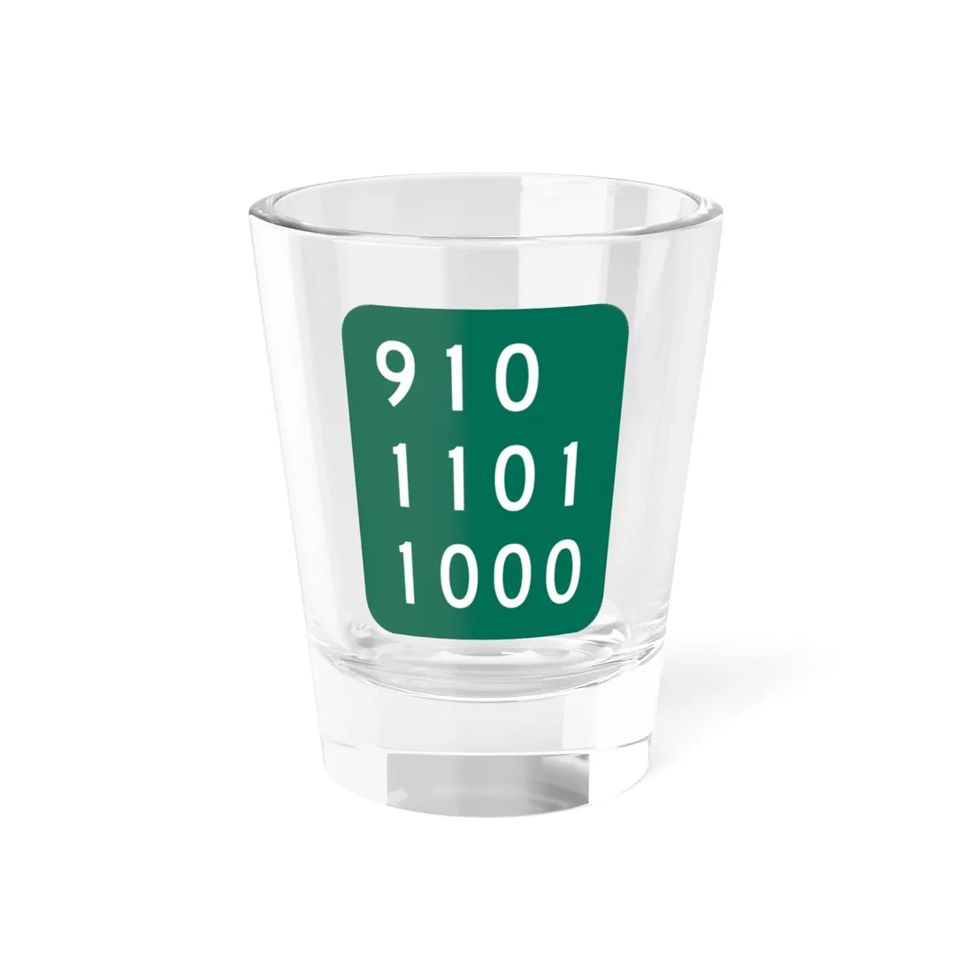 NY-910E (New York) (Road Sign) Shot Glass 1.5oz 1.5oz - Go Mug Yourself