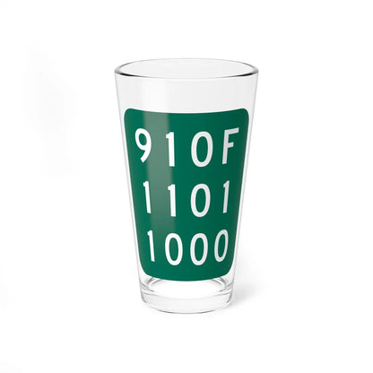 NY-910F (New York) (Road Sign) Pint Glass 16oz - Go Mug Yourself