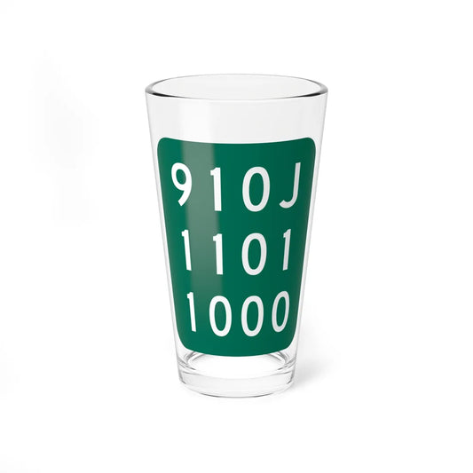 NY-910J (New York) (Road Sign) Pint Glass 16oz 16oz - Go Mug Yourself