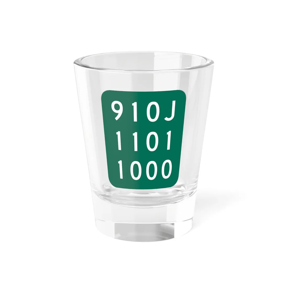 NY-910J (New York) (Road Sign) Shot Glass 1.5oz 1.5oz - Go Mug Yourself