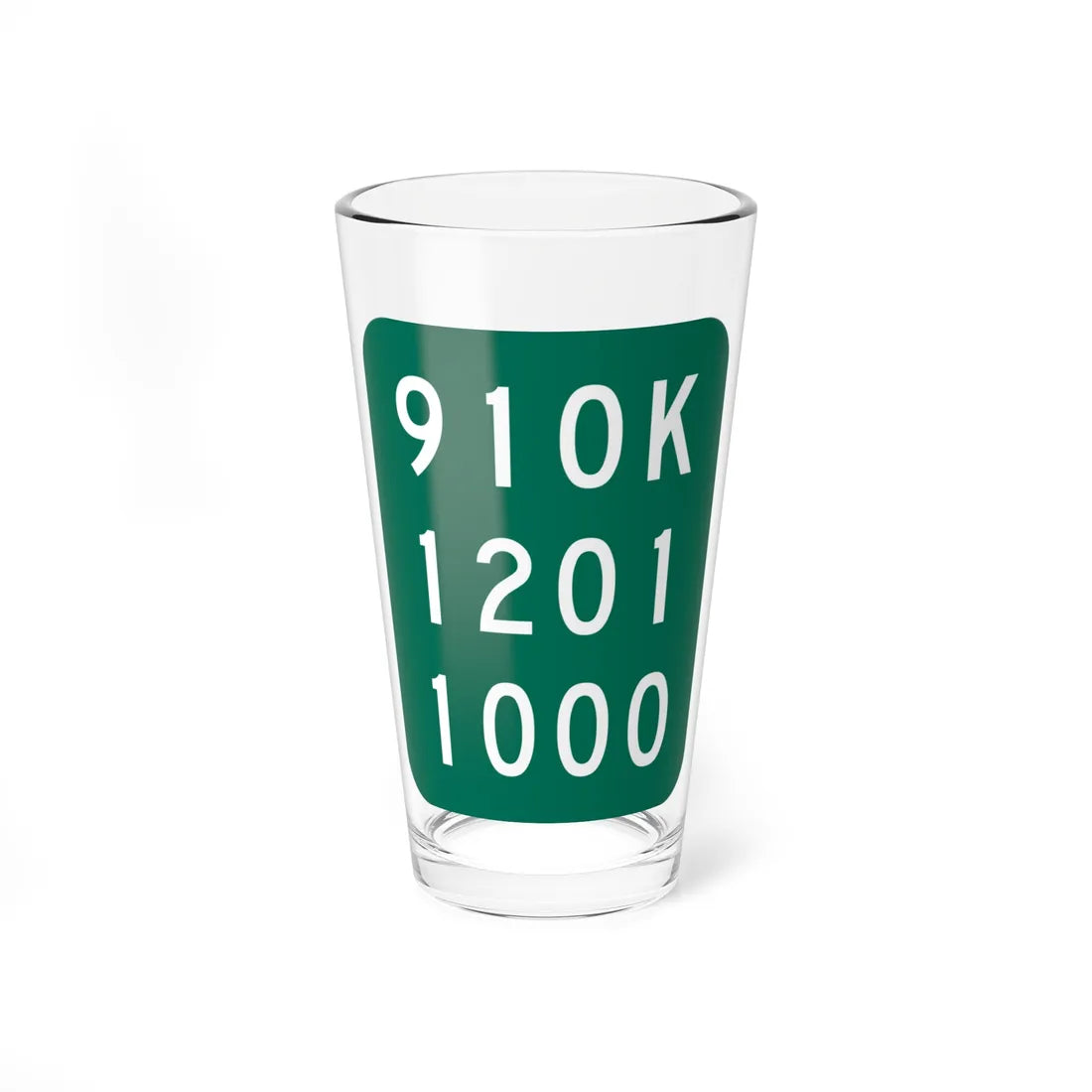 NY-910K (New York) (Road Sign) Pint Glass 16oz 16oz - Go Mug Yourself
