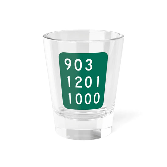 NY-910L (New York) (Road Sign) Shot Glass 1.5oz 1.5oz - Go Mug Yourself