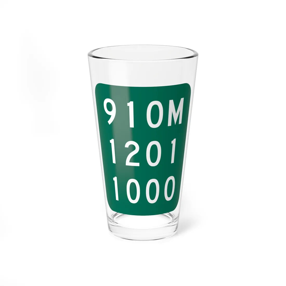 NY-910M (New York) (Road Sign) Pint Glass 16oz 16oz - Go Mug Yourself