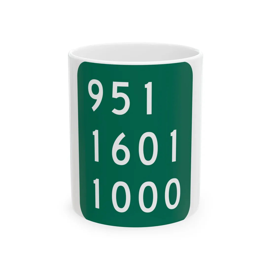 NY-911H (New York) (Road Sign) White Coffee Mug 11oz - Go Mug Yourself