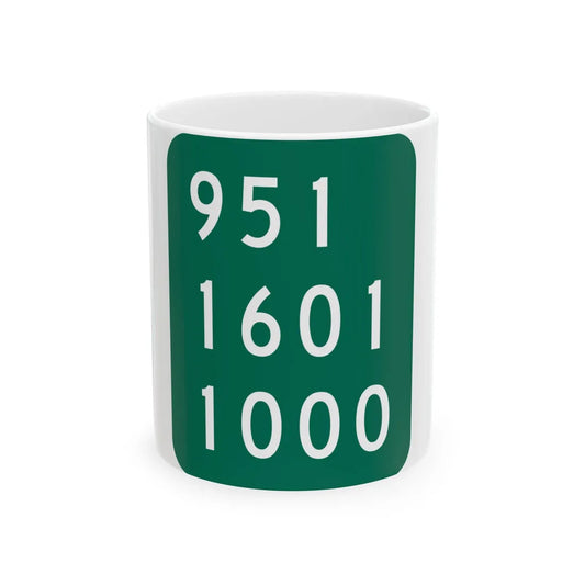 NY-911H (New York) (Road Sign) White Coffee Mug 11oz - Go Mug Yourself