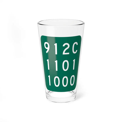 NY-912C (New York) (Road Sign) Pint Glass 16oz 16oz - Go Mug Yourself