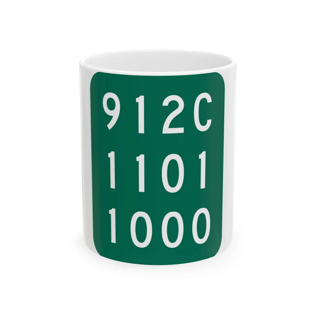 NY-912C (New York) (Road Sign) White Coffee Mug 11oz - Go Mug Yourself