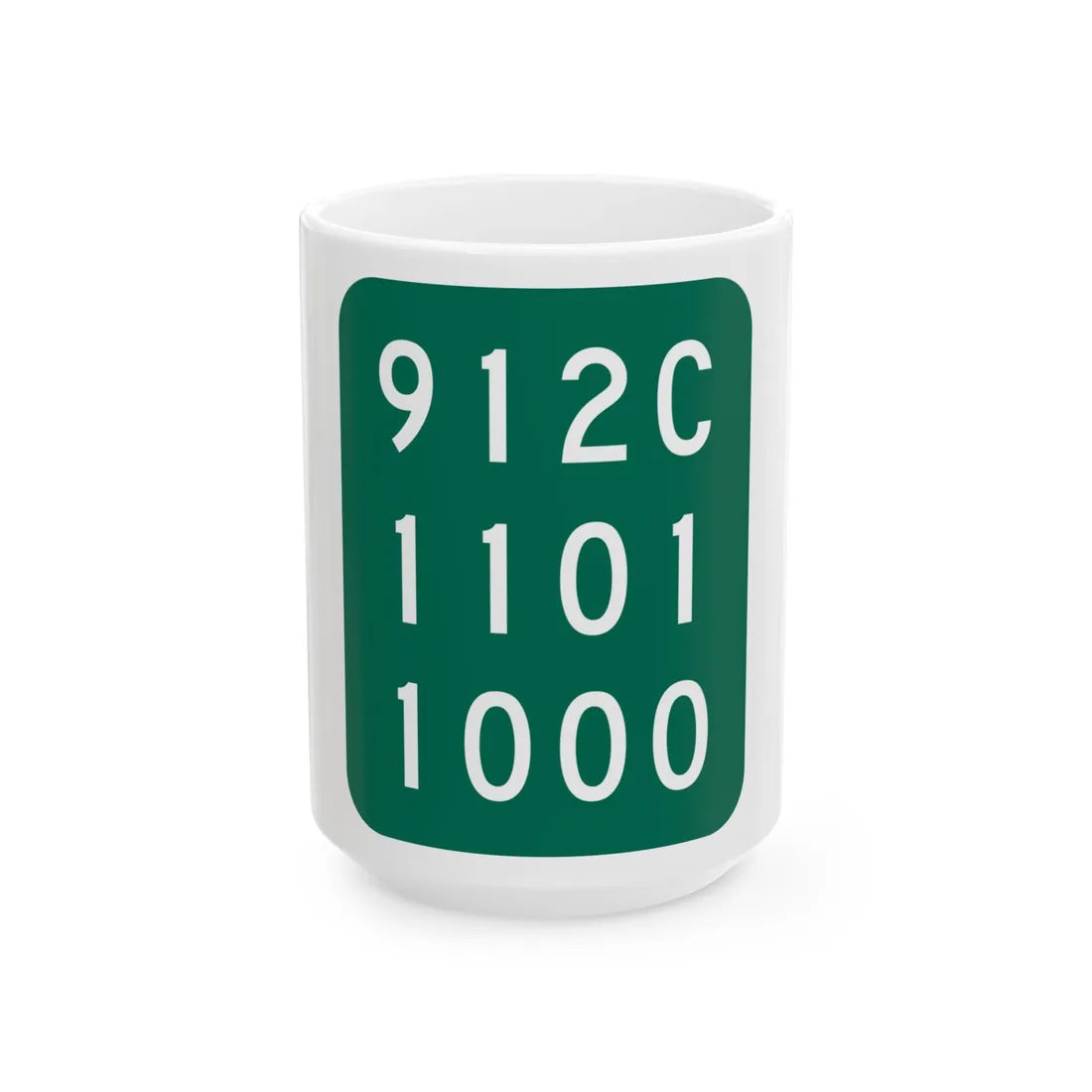 NY-912C (New York) (Road Sign) White Coffee Mug 15oz - Go Mug Yourself