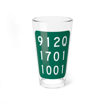 NY-912Q (New York) (Road Sign) Pint Glass 16oz 16oz - Go Mug Yourself