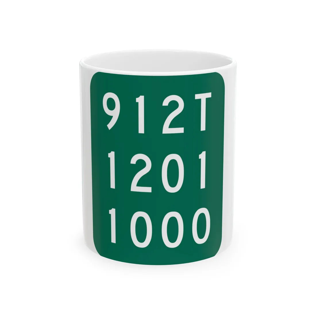NY-912T (New York) (Road Sign) White Coffee Mug 11oz - Go Mug Yourself