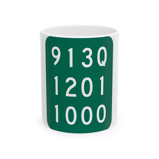 NY-913Q (New York) (Road Sign) White Coffee Mug 11oz - Go Mug Yourself
