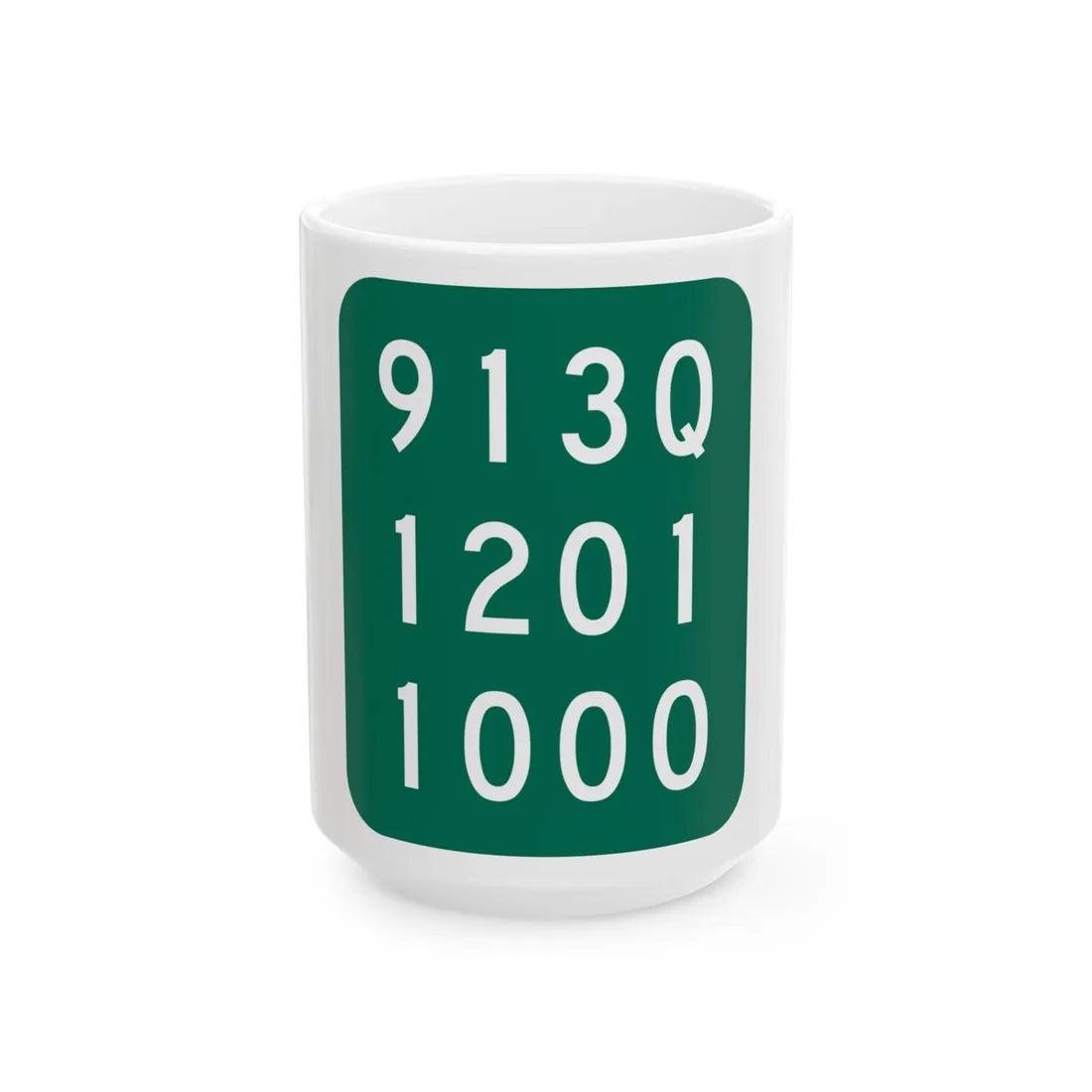 NY-913Q (New York) (Road Sign) White Coffee Mug 15oz - Go Mug Yourself